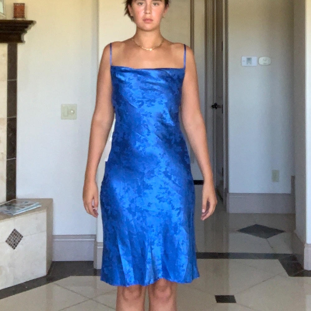 Kiss The Sky Blue Adora Midi Dress